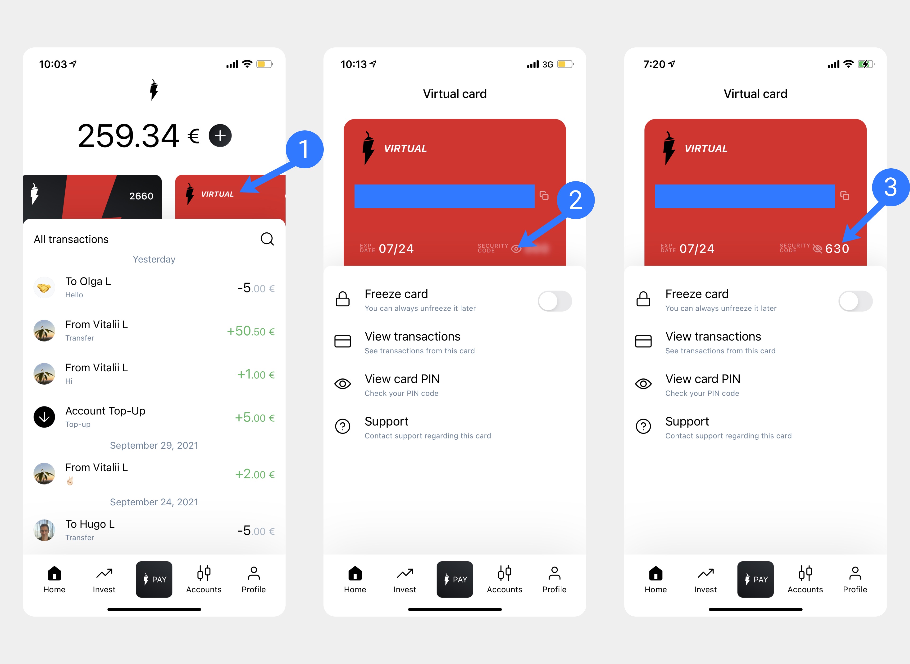 How to see your card number and CVV? | NAGA Pay – NAGA Markets